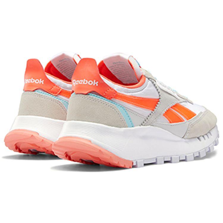 Reebok Classic Leather Legacy Women White Orange Flare Digital Glow FY7435