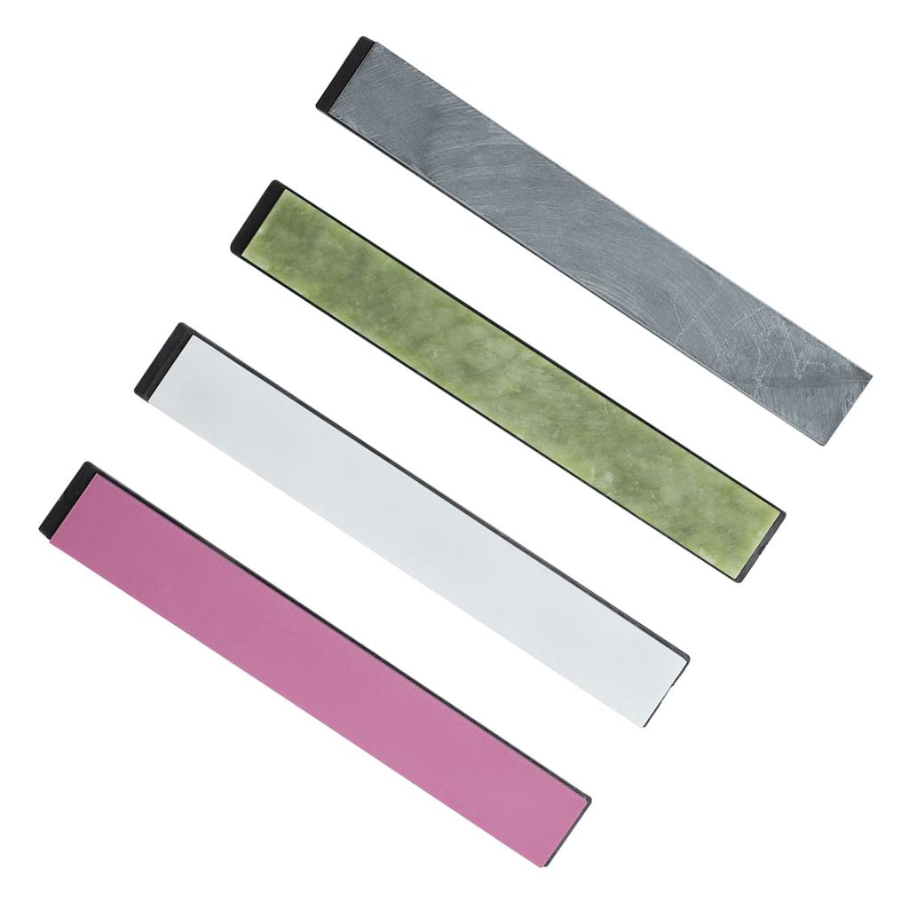 4pcs Set Colorful Grindstone with Base for Knives Sharpening Fixed Angle Knife Sharpener