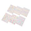6 Sheets Star Heart Nail Stickers Self Adhesive Mix Color Different Patterns Manicure Decals