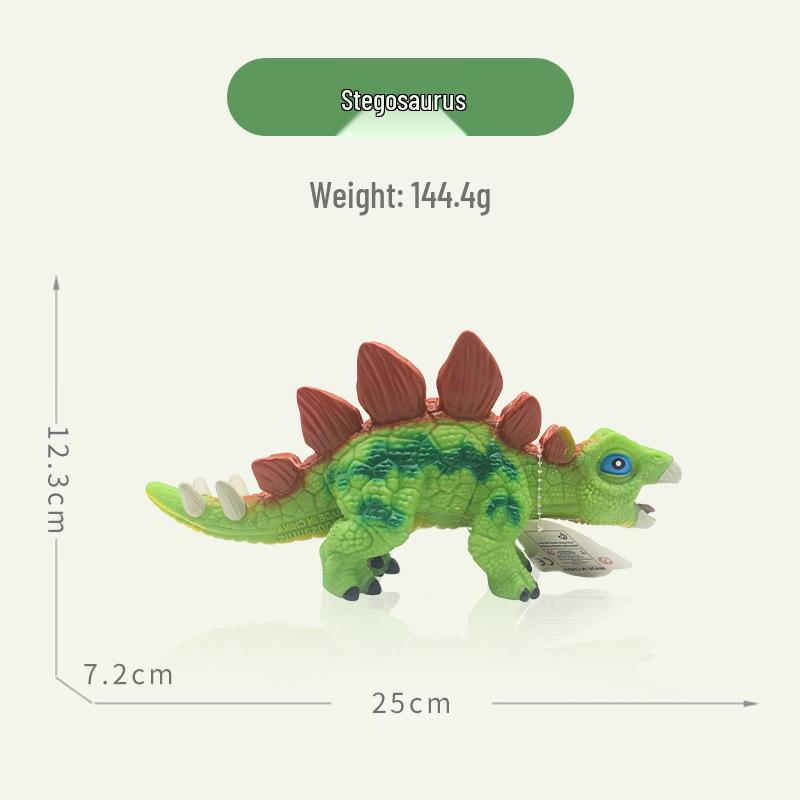 

Мягкая резиновая игрушка-динозавр со звуком - Милая мультяшная фигурка животного