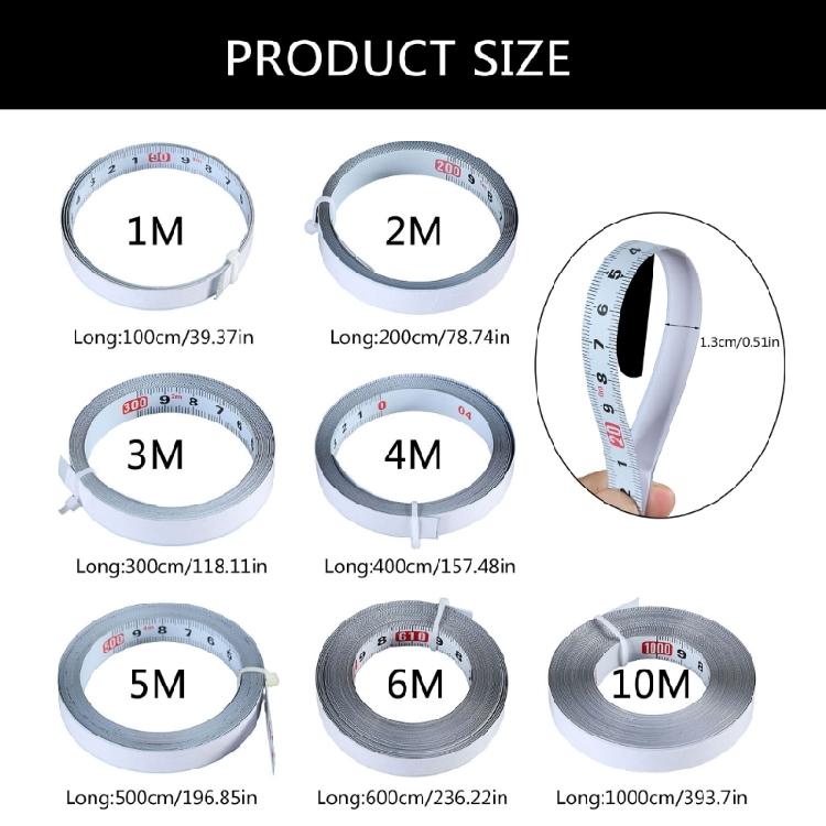 Long Service Stick On Tape Measure Woodworking Measuring Tool Measuring Tape for Accurate Tool & Project Measurement