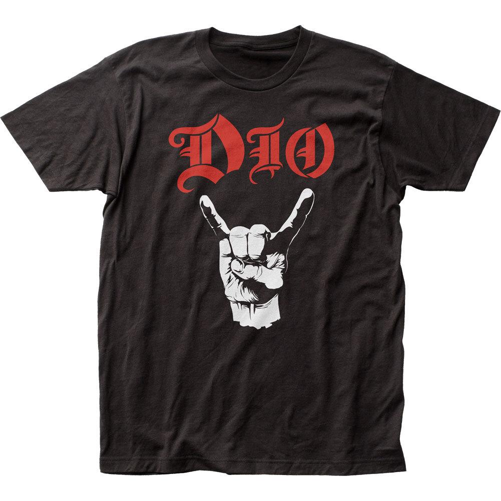 

26 DIO Devil Horns T Shirt Mens Licensed Rock N Roll Music Band Retro Tee New Black Unisex T-Shirt M