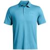 Mens Striped Collared Golf Polo Shirt