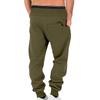 Men's pants spring and autumn solid color trendy sports casual sweatpants loose tied feet stacking pants