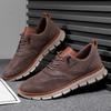 Plus Big Size 50 51 52 Men's Brogue Oxford Shoes Artificial Leather Sneakers British Style Thick Sole Business Casual Shoes