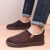 Men's Winter Snow Boots with Velvet Lining - Warm, Comfortable, Thickened Cotton Bread Shoes