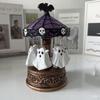 Light Lamp Resin Craft Halloween Gift Night Decor with LED for Bookshelf Bedroom