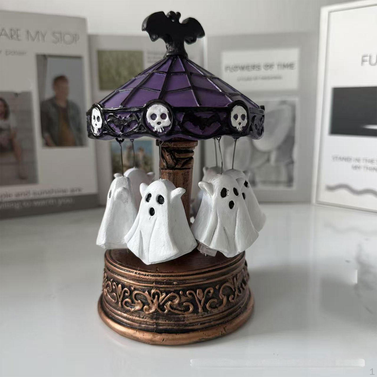 

Светильник Лампа Изделие из смолы Подарок на Хэллоуин Ночной декор со светодиодом для книжной полки Спальни