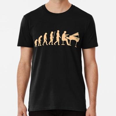 Piano Player Evolution Music Teacher Musician Grapshic Premium S-5XL USA T-Shirt
