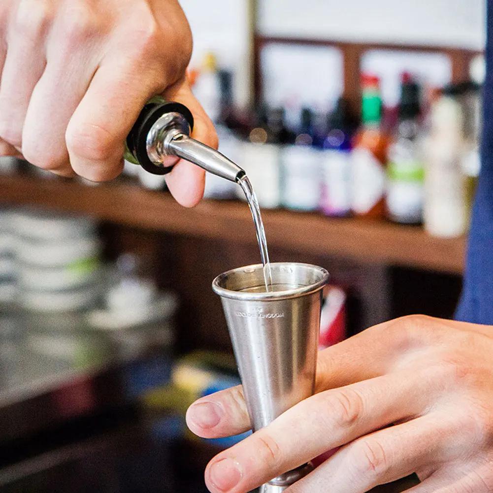 15/30ml veya 30/60ml Çift Atış Paslanmaz Çelik Ölçü Kabı Kokteyl Çalkalayıcı İçecek Ruhu Ölçü Kalıbı Mutfak Bar Bar Gereçleri Araçları
