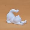 Stretching Cat Cell Phone Stand 3D Printed Cartoon Cat Statue Smartphone Stand for Home Office Desktop Decor