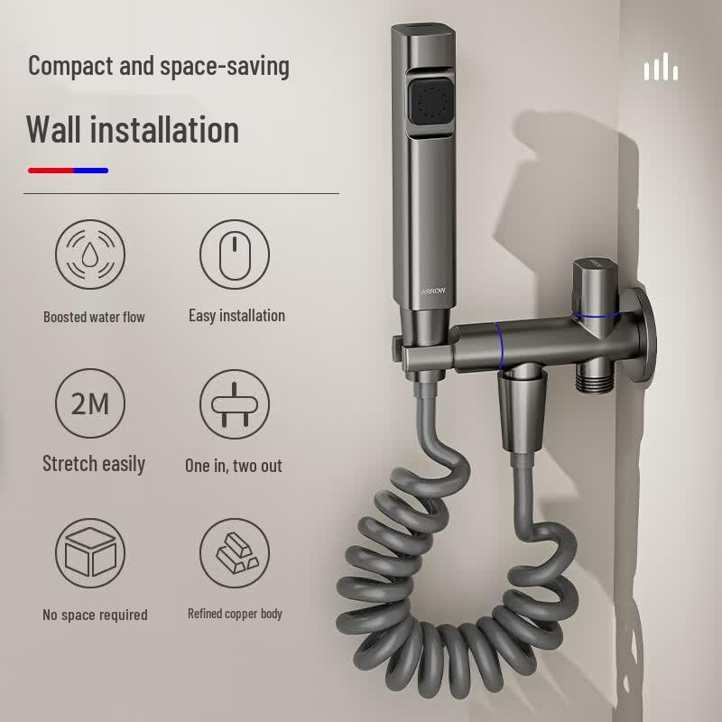 ARROW Pressurized Toilet Bidet Sprayer Set