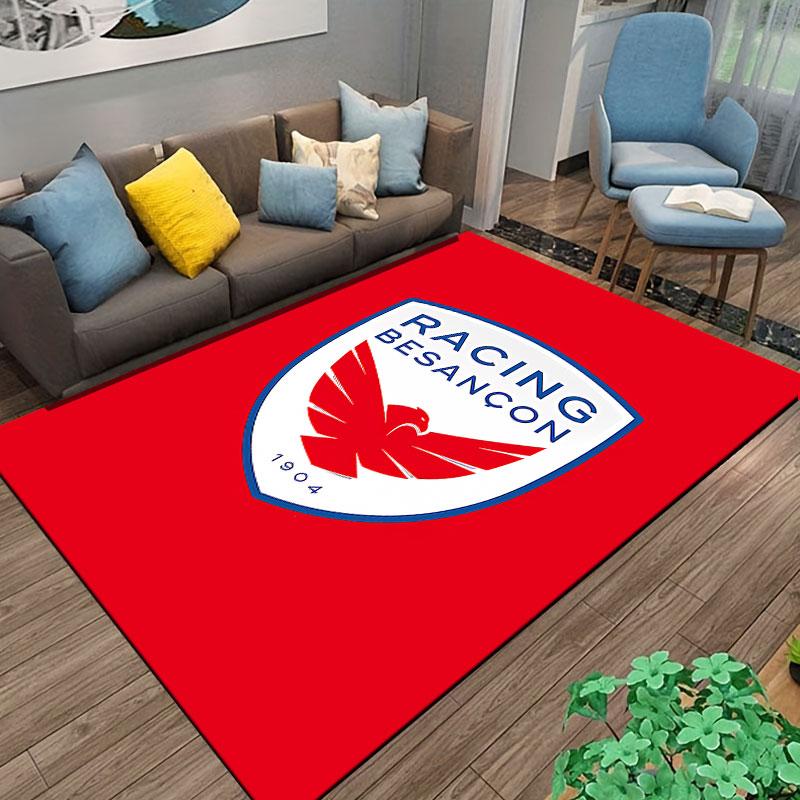 Racing Besançon Logo Carpet suitable as a non-slip mat for the living room or bedroom sofa