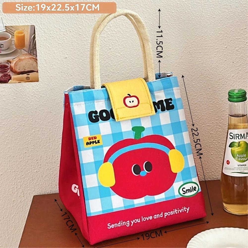 Lunch Tote Bag Student Hand-Held Aluminum Foil Insulated Lunch Box Bento Bag Large Capacity Lunch Box Tote Bag