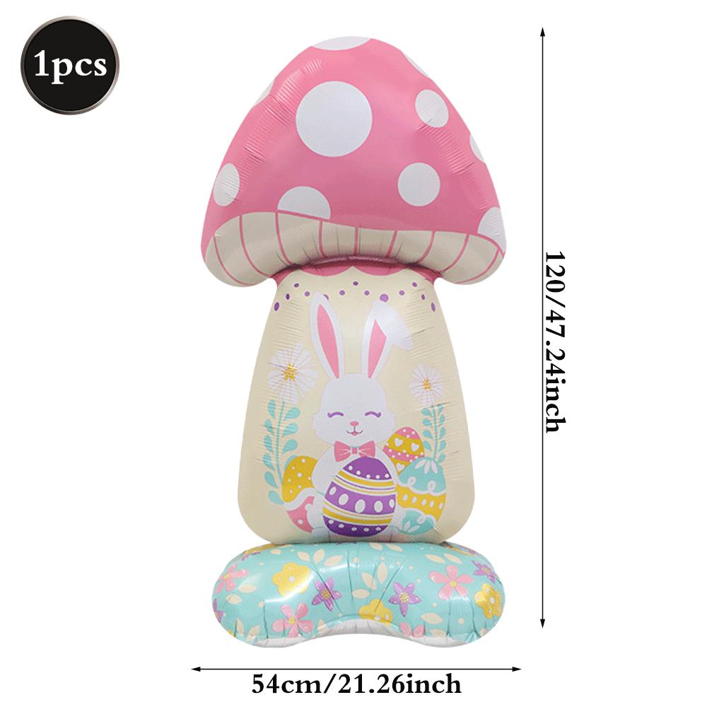 3D Stehender Oster Folienballon Riesiger Hase Karotte Küken Ei Ballons Osterparty Dekoration Kindergeschenk Mit Luft Gefüllt Gartendekoration