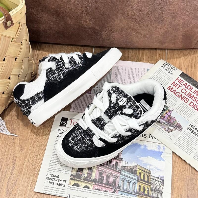 Boty do chleba, malý voňavý styl, flipové plátno s kožešinou, pánské a dámské nazouvací sportovní a volnočasové boty, řetěz, tlusté boty, vysokoškolský styl