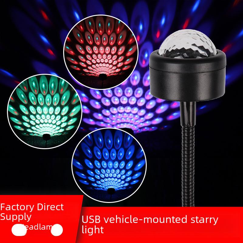 Sternenhimmel-LED-Sprachgesteuerte USB-Projektionslampe für Auto und Zuhause