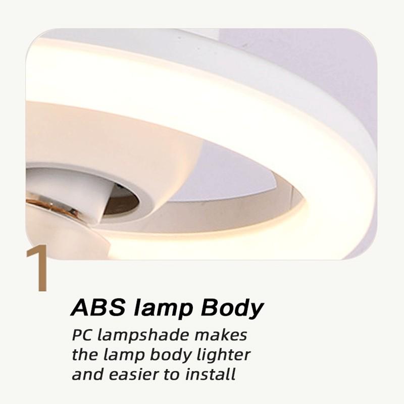 360° Moving Head Screw Fan Light Kitchen Smart Remote Control Exhaust Fan E27 Electric Ceiling Fan With Light