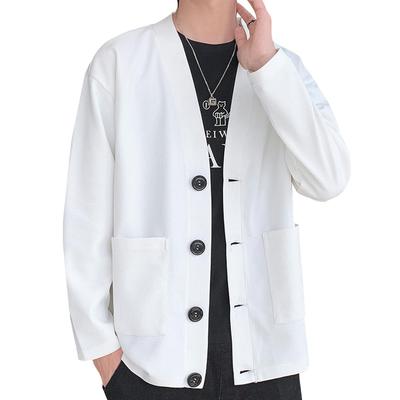 Large Soft and Long Clothes [Metakey] Men's Jacket, Size, Coat, Comfortable, Simple, Stylish, Button, Casual, Plain, Sleeve, Stylish, Sweater, Loose,