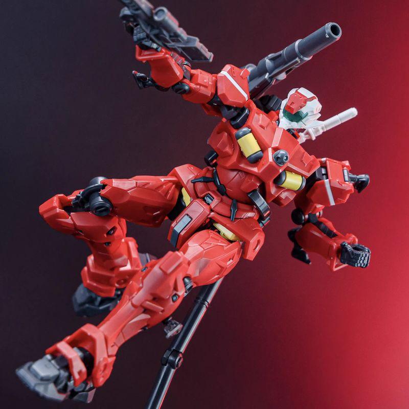 1/144 HG GQ Gquuuuuux Canon Léger Vert Rouge KO Kit de Modèle à Assembler Figurines Mecha Décoration de Bureau Poupée Statue de Collection Cadeau