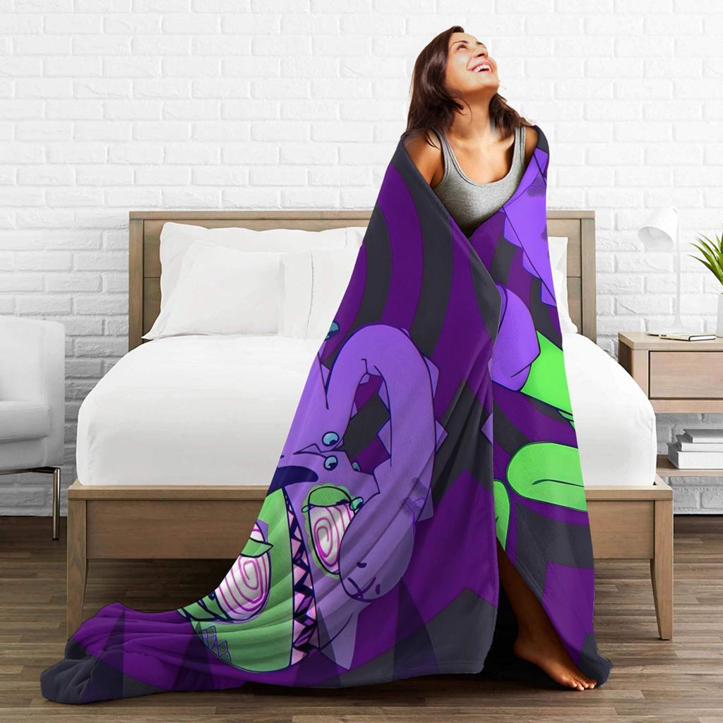Weiche Warme Decke Camping Garten von Banban Horror Spiel Überwurfdecke Flanell Tagesdecke für Couch Stuhl Sofa Bett Sofa Bettbezug