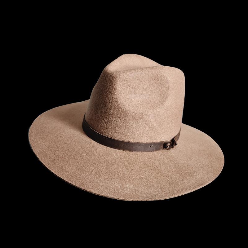 Высокопосадочная Шляпа-Цилиндр Декоративная Шерстяная Шляпа-Цилиндр Чистошерстяная Шляпа-Цилиндр L（58-60cm） верблюд