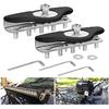 Chelhead Led Light Bar Mounting Brackets, 2PCS Stainless Steel Universal Pillar Hood Led Work Light Bar Mount Brackets Clamp Holder Compatible with