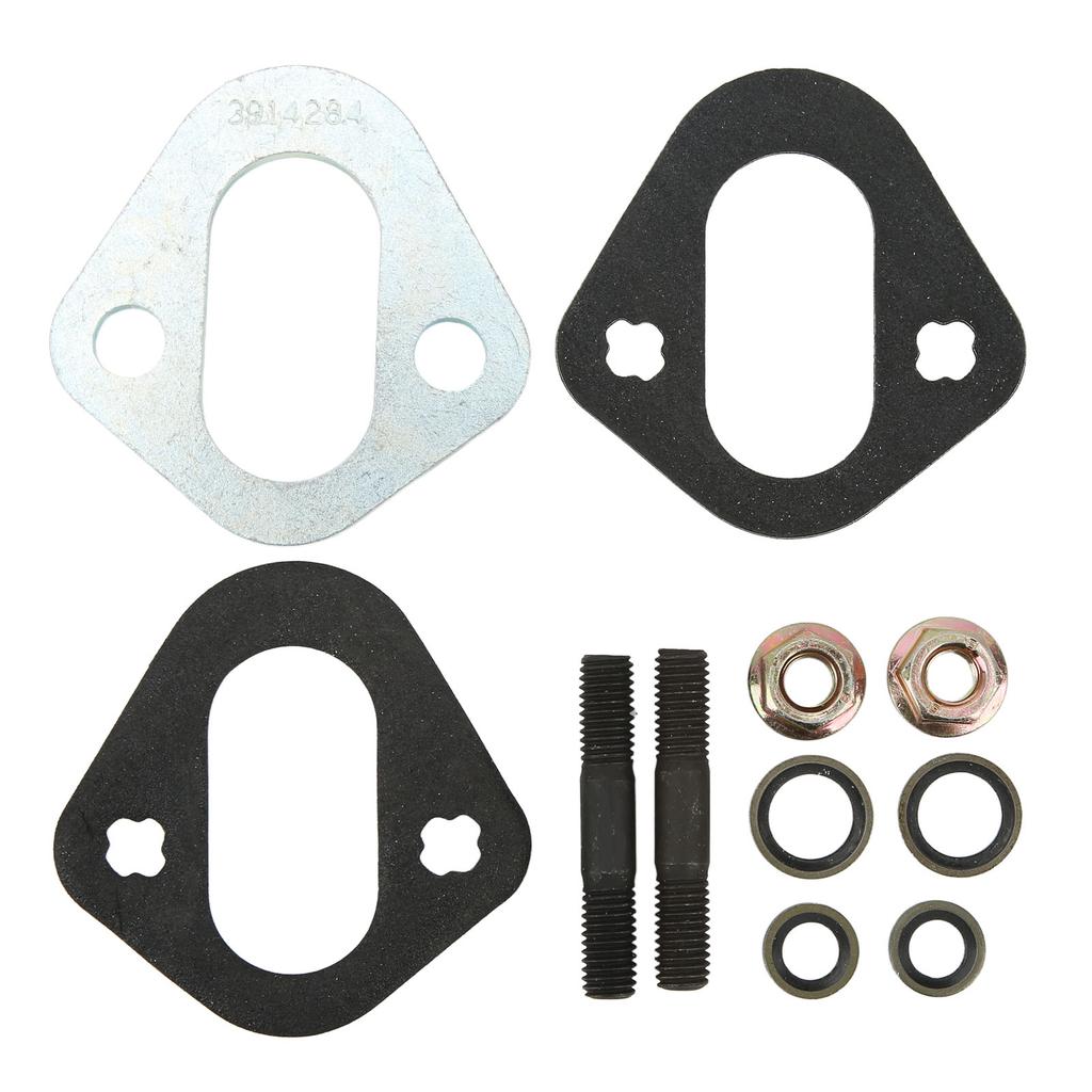 Fuel Lift Pump Stud Kit Metal Alloy Gasket Spacer Mounting Set Replacement for Dodge 5.9L 6bt 12v 1994‑1998