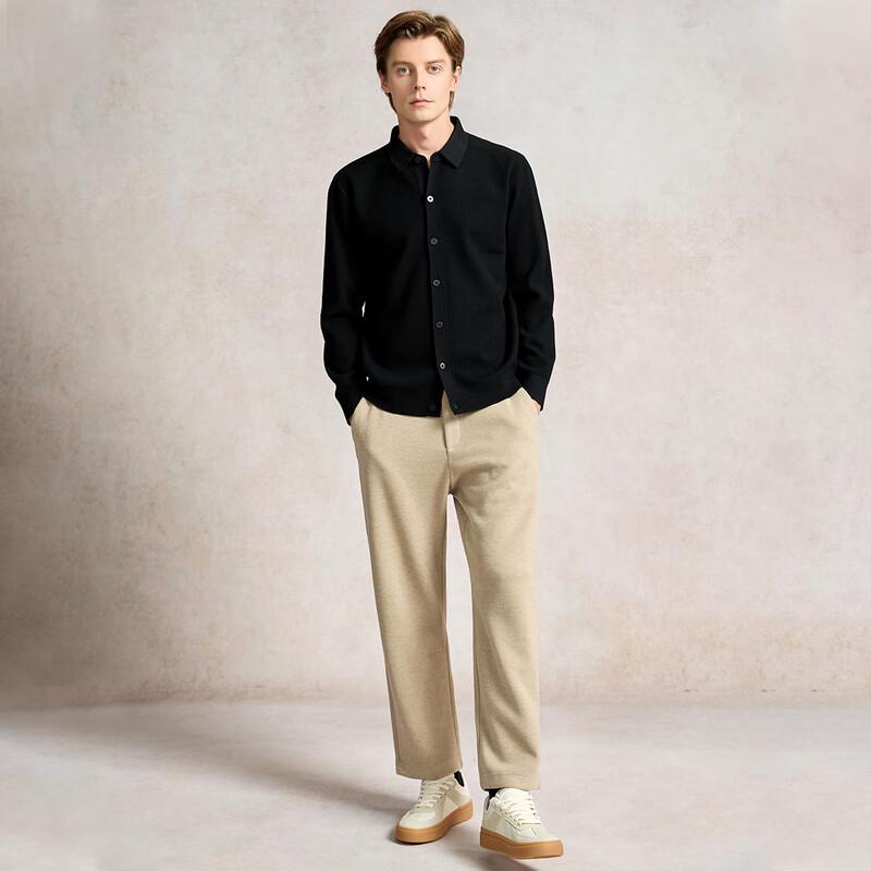 Men's Luxury Lapel Cardigan Wool Sweater