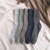 1 Pair Men Socks Winter Cold Weather Nonslip Hosiery Comfortable Foot Warmer Middle Tube Soft Dressing Clothing Footwear
