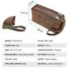 CONTACT'S High Quality Genuine Leather Clutch Bag Luxury Mobile Phone Bags Credit Card Holder Casual Men's Handbags