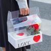 Pet Clear Cake Bag Gift Box With Handle Flower Storage Boxes Party Favor Decorative Engagement Proposal Celebration Ceremony