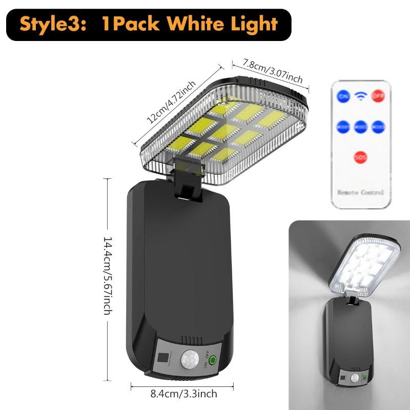 Foldable Solar Wall Light with Remote Control 3 Modes LED Solar Lamp IP65 Waterproof Outdoor Garden Wall Light