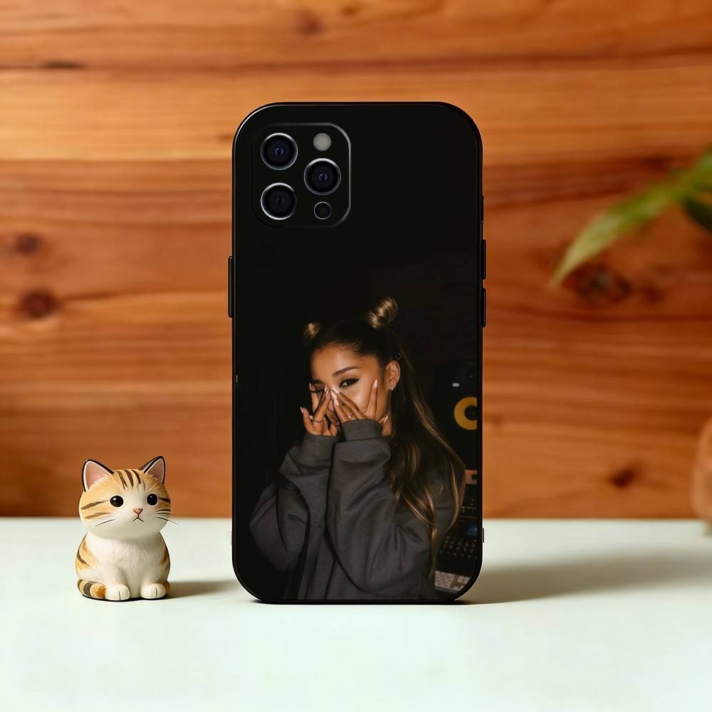 AG A-Aesthetic Phone Case For iPhone 17, 16,15,14,13,12,11 Plus,Pro Max, Others Soft Black Cover