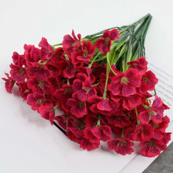 Artificial Flower No Maintenance No Watering No Fading Bright Color Realistic Lifelike Artificial Flower Wedding Party Home Decoration