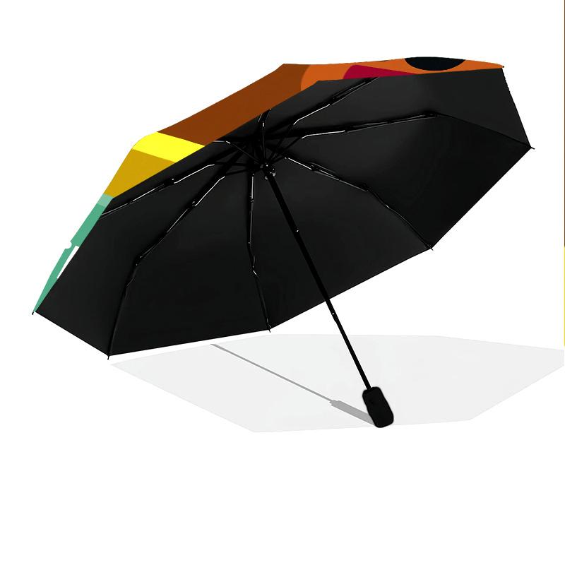 Hey Duggee  Pattern, Automatic Folding Umbrella, Portable and Foldable Design, 8 Ribs, a Christmas or Birthday Gift.