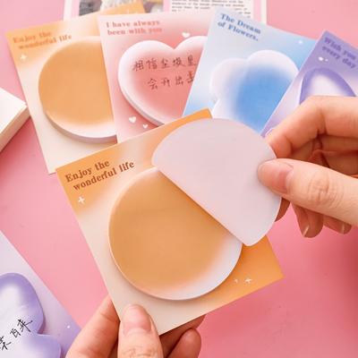 Special-shaped Gradient Sticky Notes, Student Messages, Memo Paper, Study Stationery