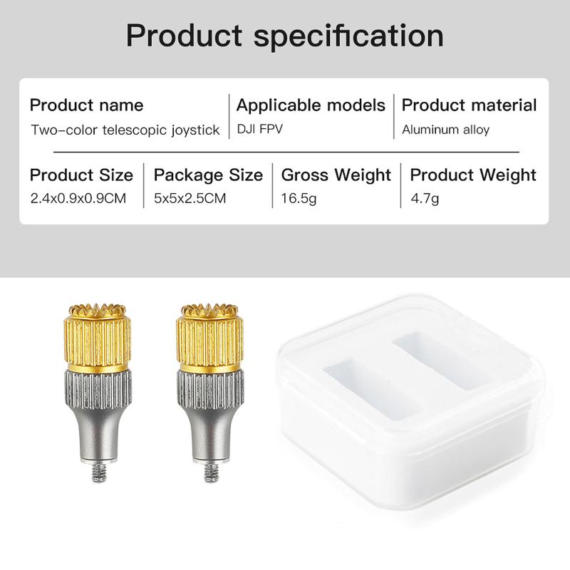 Thumb Rocker Adjustable Joystick Rods Compatible For Dji Mini3 Pro/avata/fpv With Screen Remote