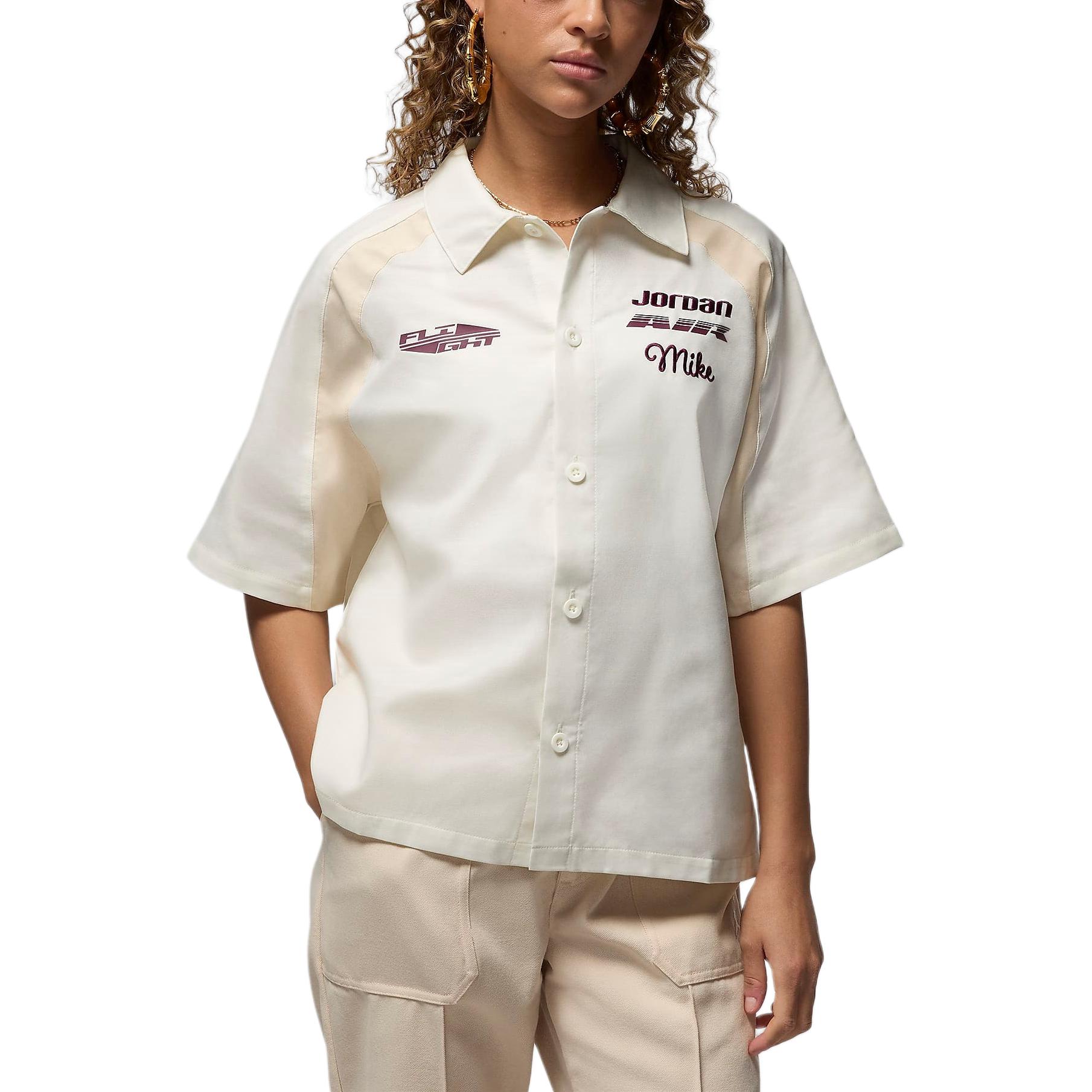 

New JORDAN Women s Woven Top FV7092-133 XS (0–2)