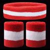 Sport Fitness 1 Set Men/Women Sport Wristbands Towel Sweat Bands Headband +Wristbands Wrist Support