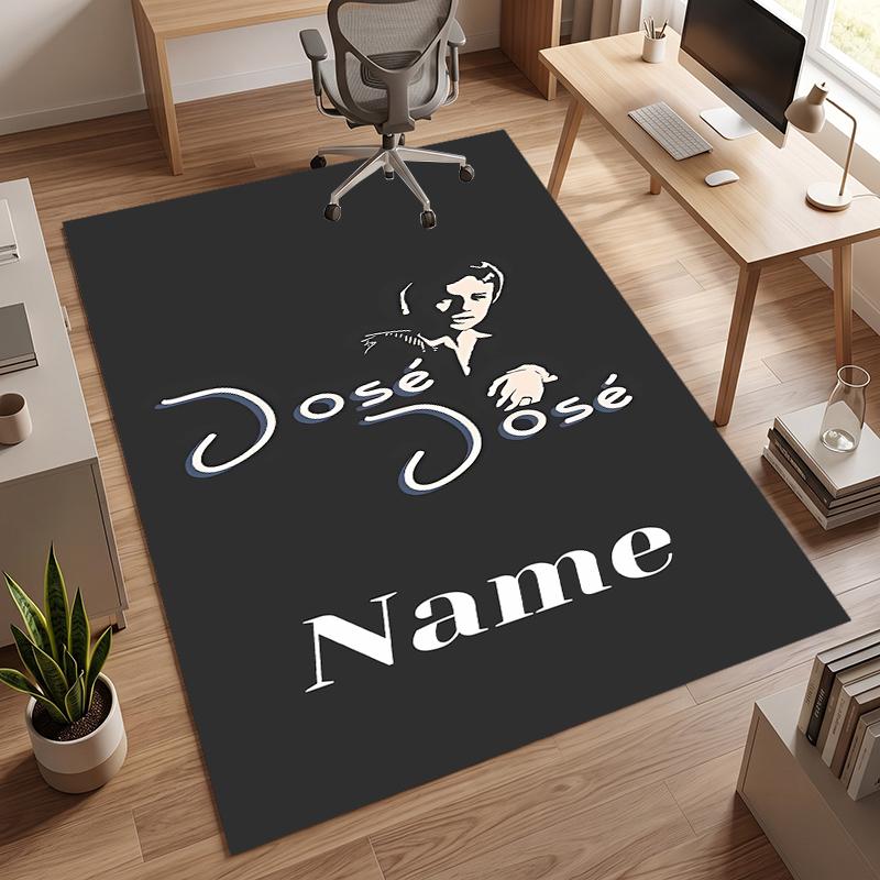 José José (1) Personalized Name Office Carpet Stylish Decor for Living Room Bedroom Kitchen