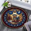 Boxer Dog Glass Round Area Rug Under Office Chairs Bedroom Living Room Home Decor