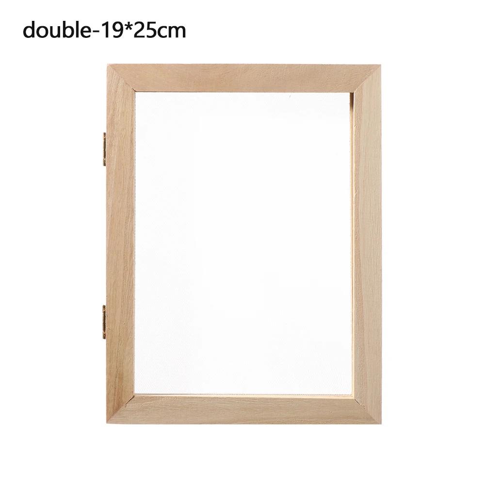 Multi-size Natural Paper Making Mould Frame DIY Papermaking Wooden Mesh Mold Learning Paper Making Screen Wood Handcrafts Tool