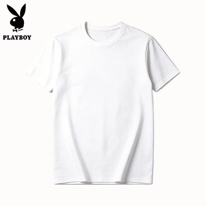 Playboy Men s Casual Solid T-Shirt One Size