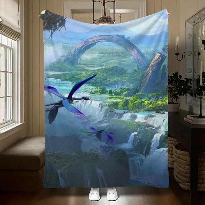 Dragon Soars Rainbow Bridge Blanket Suitable For All Seasons Sofa Blanket Outdoor Plush Blanket Air Conditioning Blanket Gift