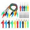 Banana Plug Test Probe Wires Kit Silicone Multimeter Insulated Safety Sheath Stackable with Crocodile Clip Fork Back Pin