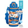 Thermos Vacuum Insulated Water Direct Includes Suitable for Suitable for School or BLBW Two-Way Bottle, 0.6L/0.63L, Blue-Brown, Drinking, Cup,