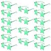12/16 Pack Rimless Star Shaped Sunglasses New Fashion Candy Color Set Shades Women's Trendy Cute Party Props Sun Glasses