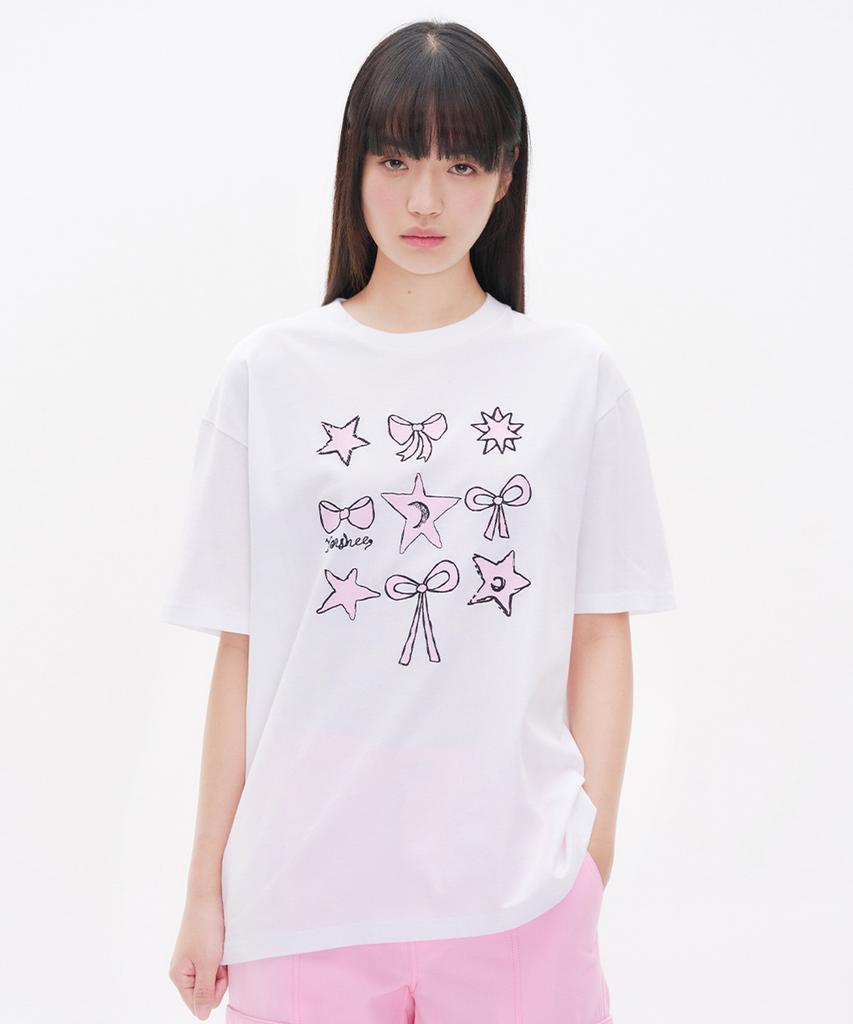 YOUHEE Youhee Star Graphic T-Shirts White