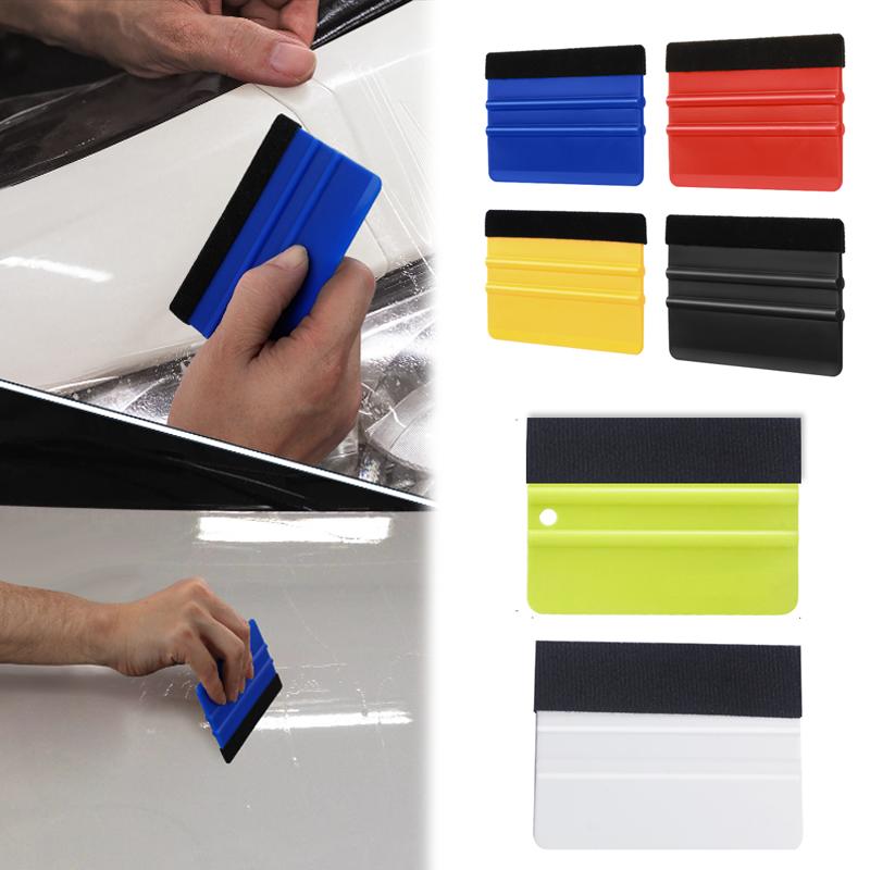 Felt Edge Squeegee Window Tinting Tool Car Vinyl Wrap Scraper Plastic Spatula Scratch Free Film DIY Squeegee Wallpaper Smoothing